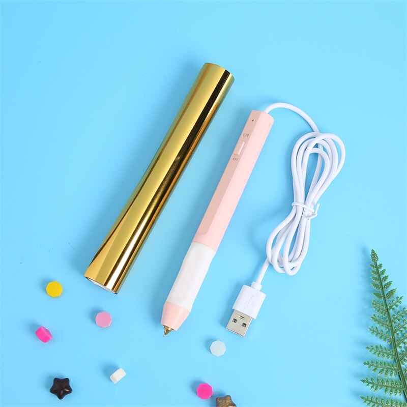 Roze Verwarming Stempelen Folie Pen Hittebestendig 1.5Mm/0.8Mm/2.5Mm Scrapbooking Voor Papier Leer plastic Gebruikt Diy Gereedschap