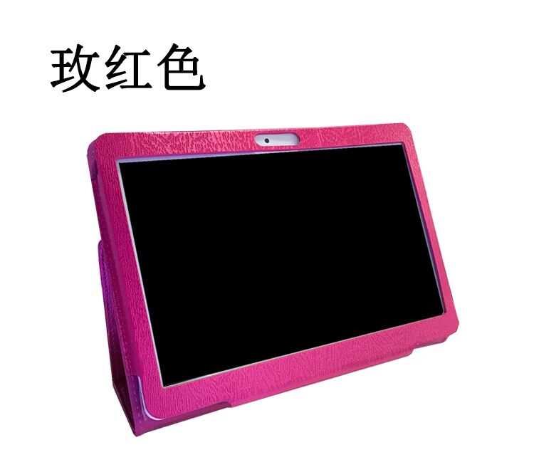 PU Leather Case for Prestigio Grace 5771 5791 7781 3301 3201 3101 4G 10.1 inch Tablet Folio Stand Cover whit 3: rose red