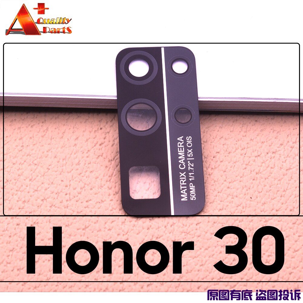 Original Zurück Hinten Kamera Objektiv Glas Abdeckung Ersatz Abdeckung Für Honor 30 Pro + 30S Ansicht 30 v30 pro: Silber
