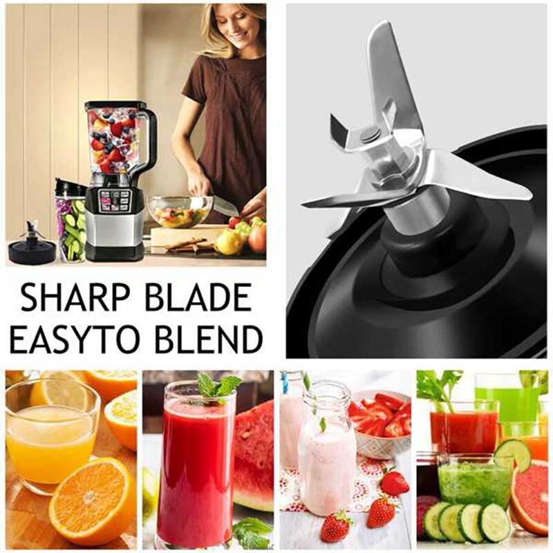 2PCS 7 Fins Ninja Blender Blade Replacement Parts, for Nutri Ninja Blender Extractor Blade Auto Iq Bl682-30 Bl642-30