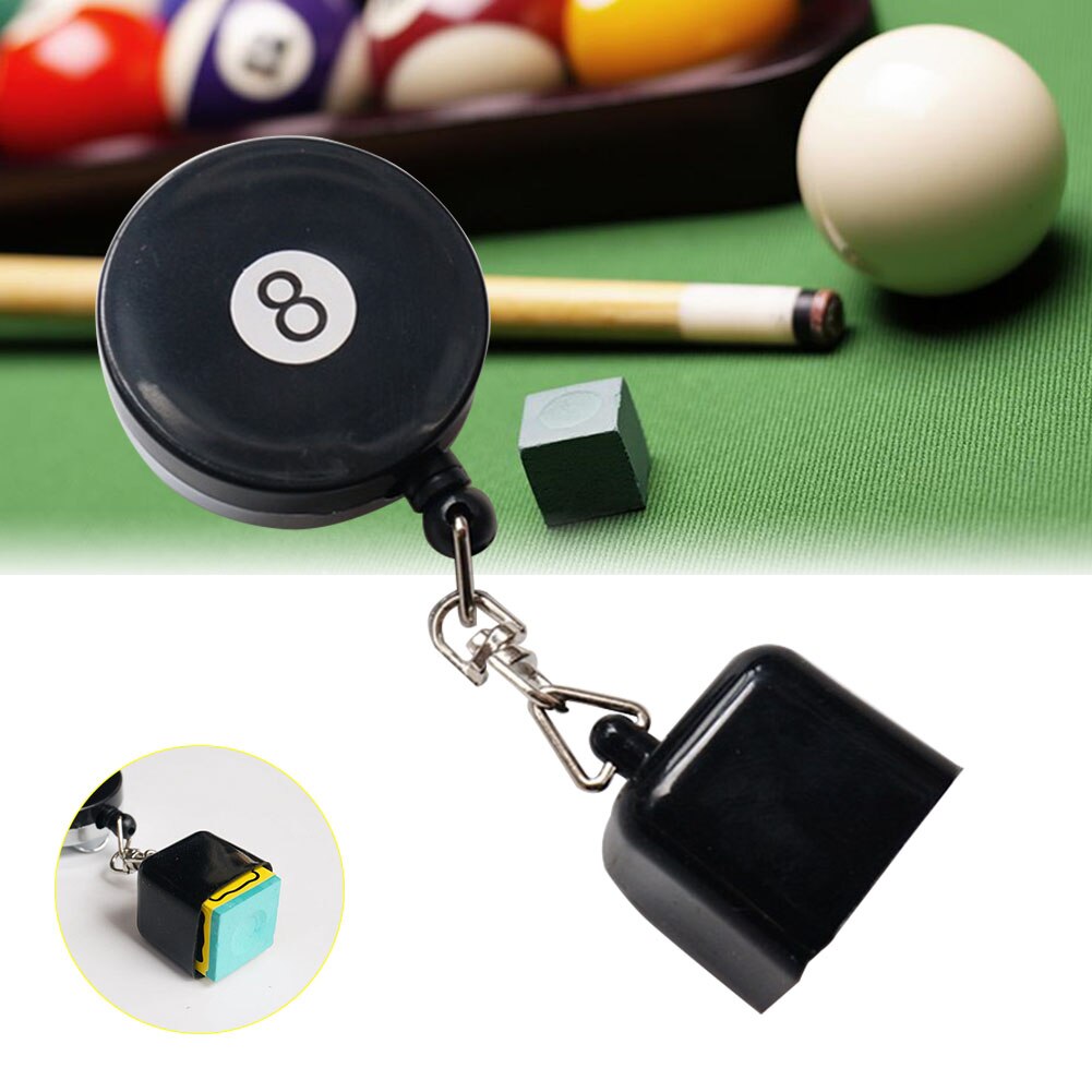 Sports Pocket Retractable Prep Tool Snookers Accessory Table Supplies Chalk Tip Holder For Billiard Cue Durable Practical Room