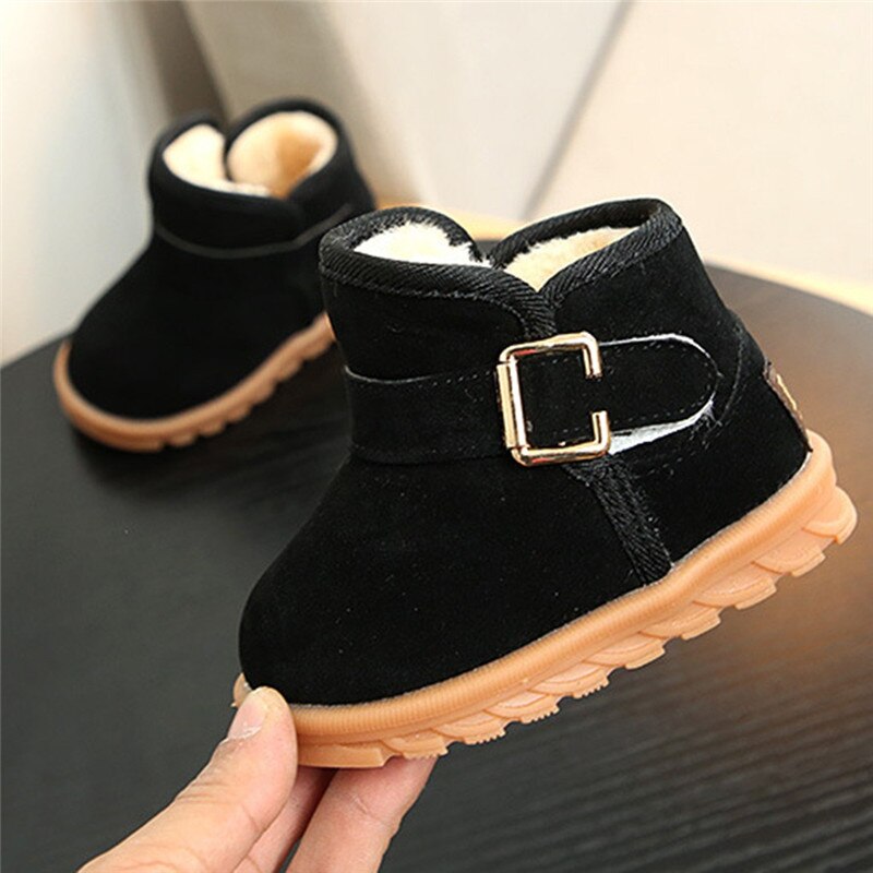 kids winter boots Infant Toddler Baby Girls Boys Casual Snow Boots Buckle Ankle Shoes #2N04