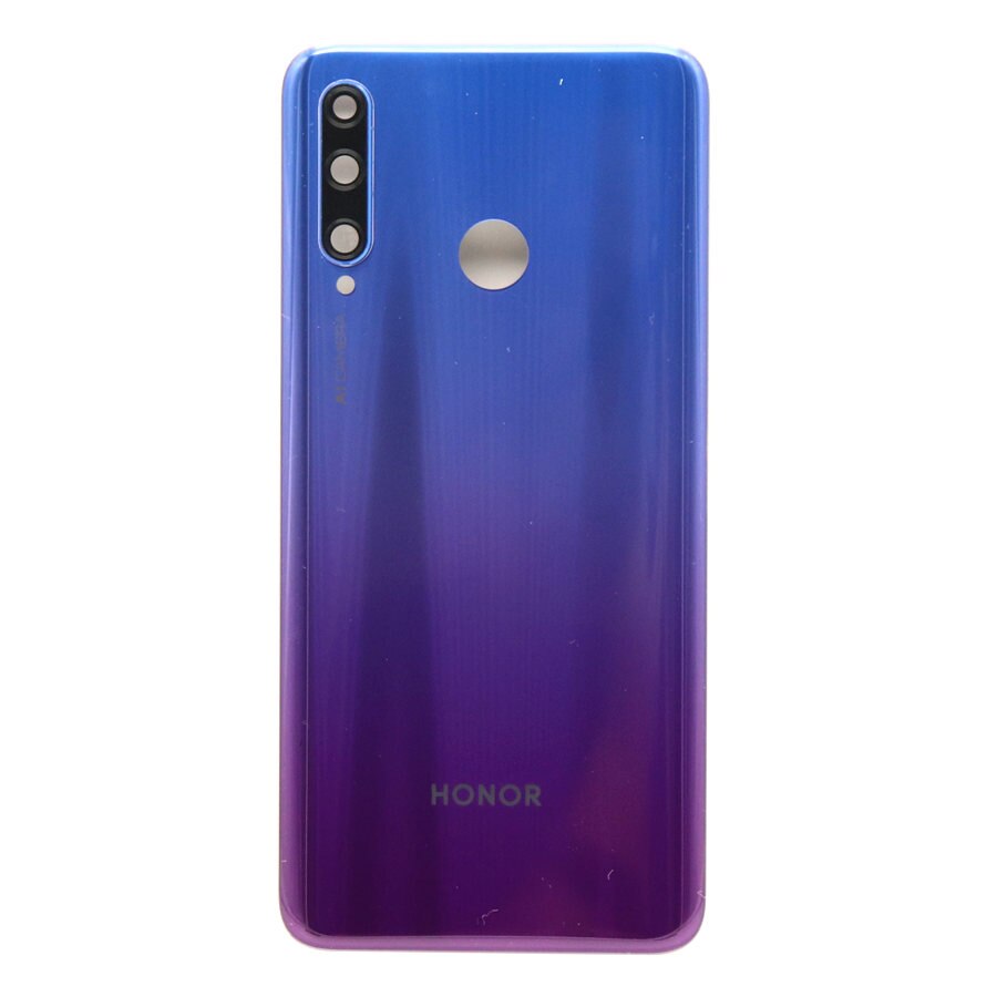 Funda de batería trasera Comebuy para Huawei Honor 10i Honor 20i 10, carcasa de plástico para puerta trasera para Honor 20i, reemplazo de funda trasera: Blue With Lens