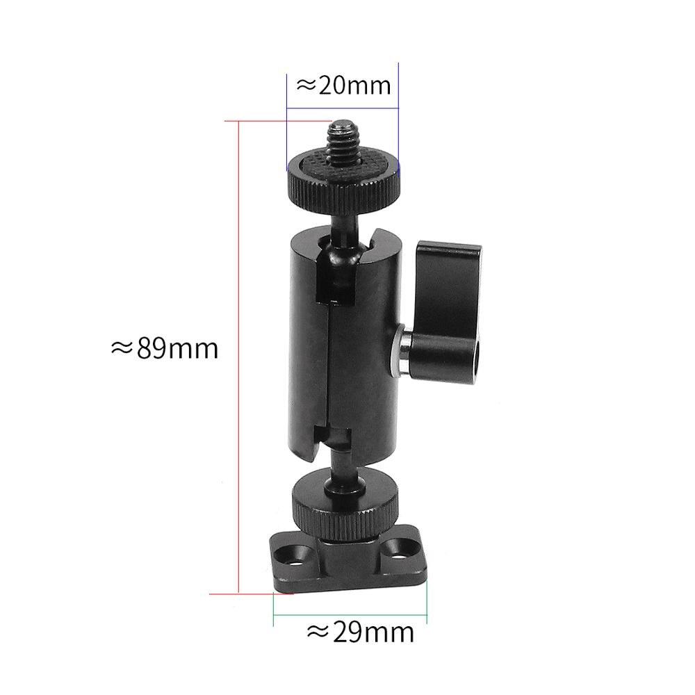 Aluminium 360 Rotation Bike Clamp SLR Cage Magic Arm Mount Bracket Rig Cold Shoe Adapter for DSLR for Gopro 9 Action Cameras: Cold Shoe Type E