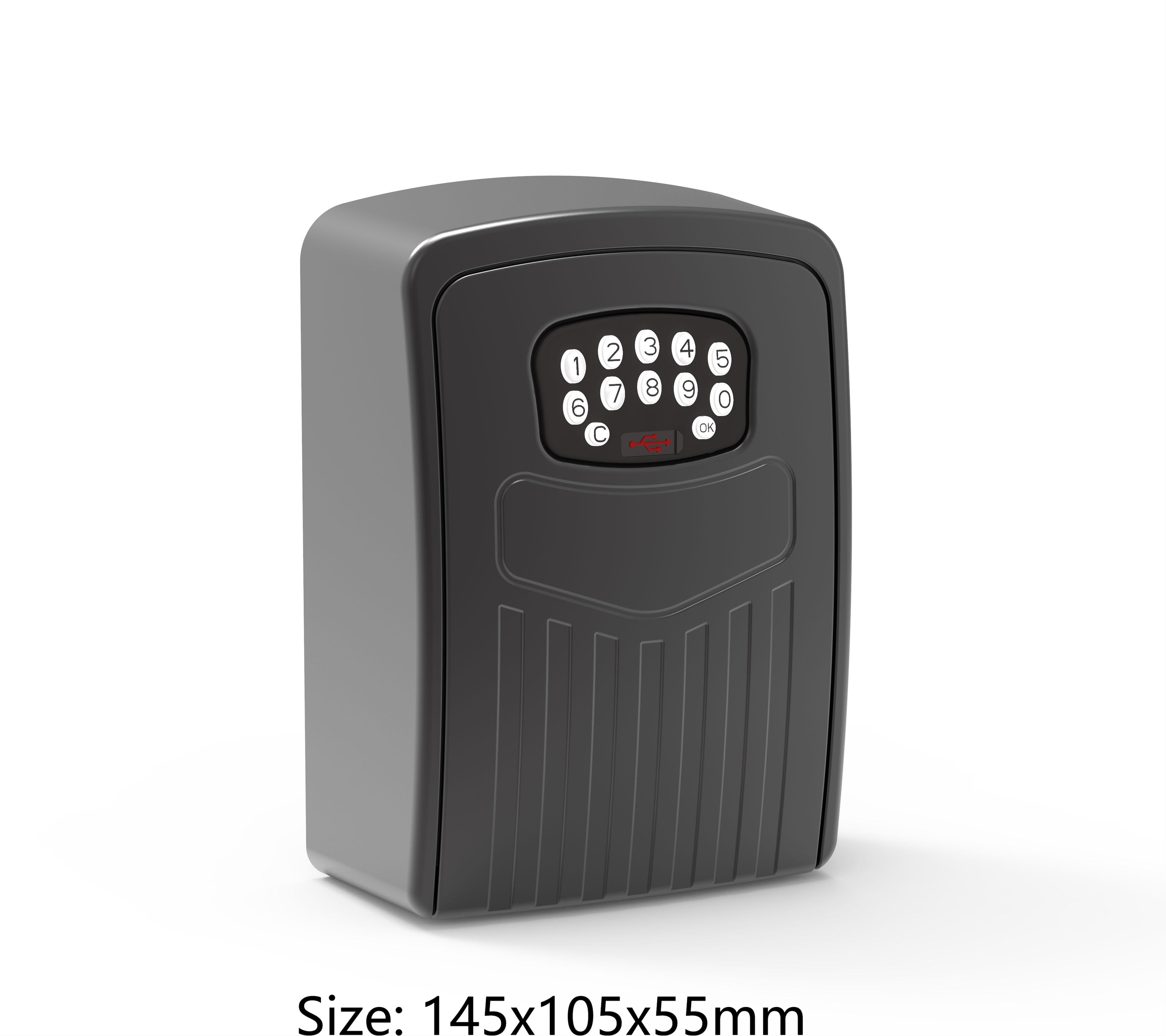 Tuya Smart Key Lock Box Wandmontage Aluminiumlegering Sleutel Kluis Weerbestendig Met Code Sleutel Opslag Lock Box Indoor outdoor