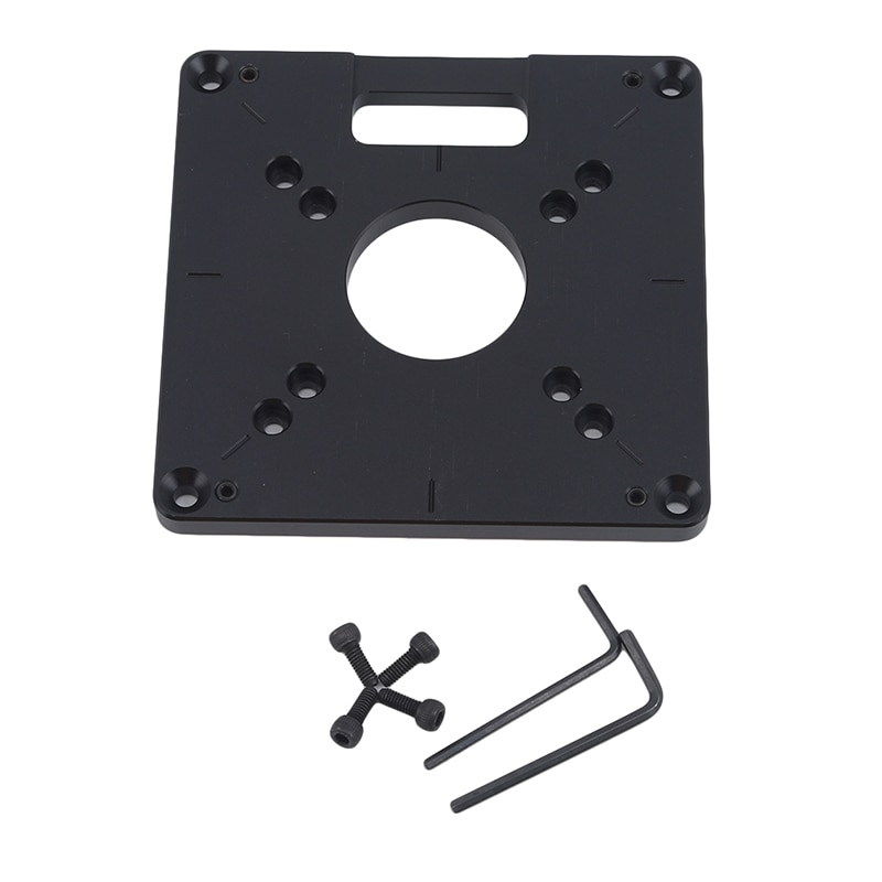 Universal Aluminum Router Table Insert Plate Trimming Machine Flip Board For Woodworking Benches Router Table Plate