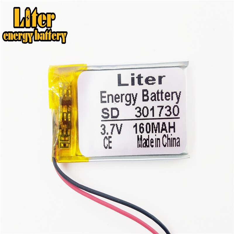 li-po 3.7V 160mAh 301730 Lithium Polymer li-po li ion Rechargeable Battery cells For Mp3 MP4 MP5 GPS