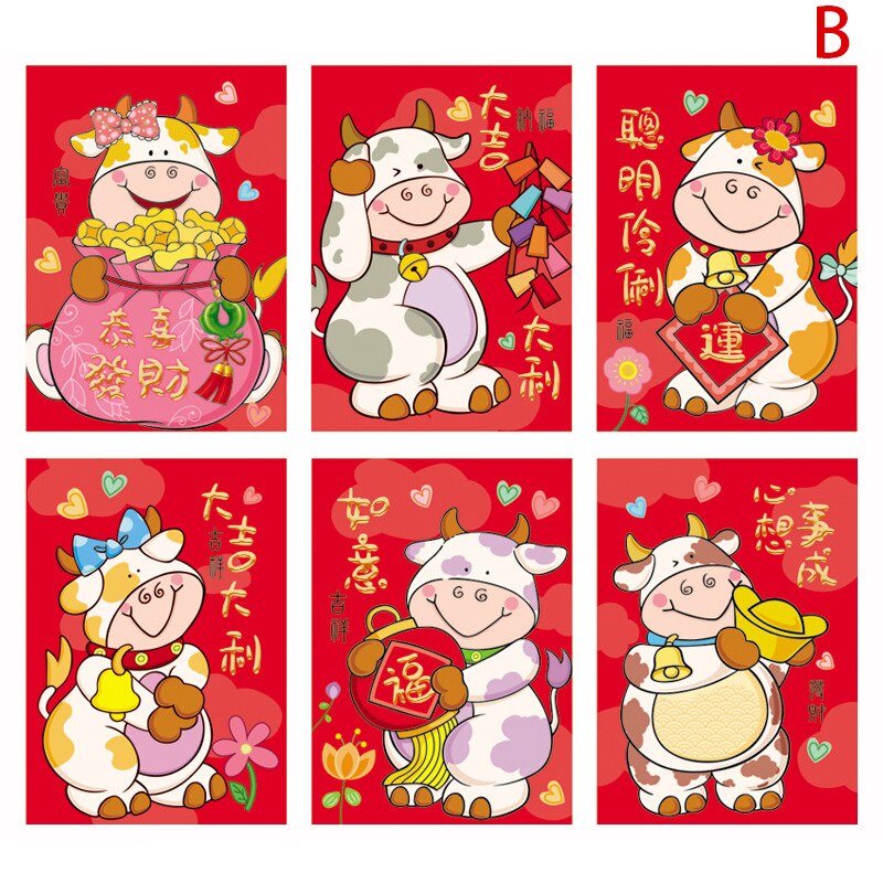 Os geluk chinese rode enveloppen gelukszakjes rood pakket voor chinees jaar en feestdoos: 2