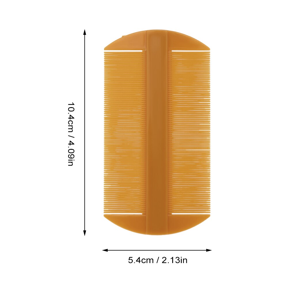 Double-edged Fine-toothed Comb Plastic Hair Comb for Head Care Pocket Massage Comb for Kids Pet Beard / Mustache Comb