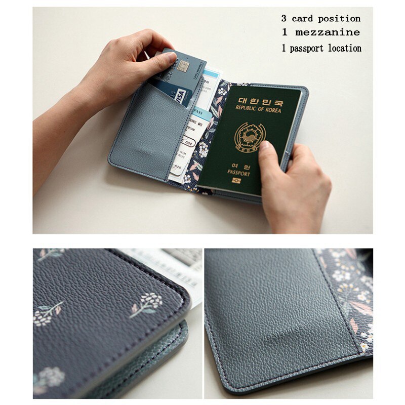 Fundas de pasaporte de flamenco para hombre y mujer, accesorios de viaje, , de cuero PU, bolso de tarjetas de identificación, organizador de negocios, Billeteras