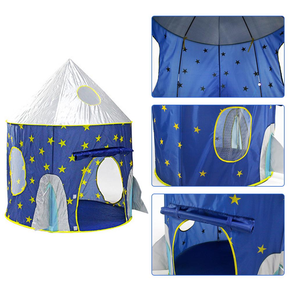 Children&#39;s 3 In 1 tent spaceship tent space yurt tent game house Rocket ship Play Tent Ball pool