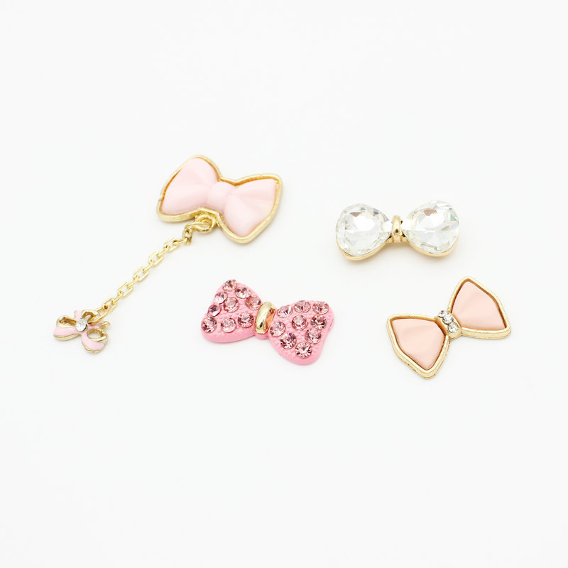 Diamond Painted Bow Tie Pendant Mobile phone case DIY Material Accessories for phone decoration stickers universal