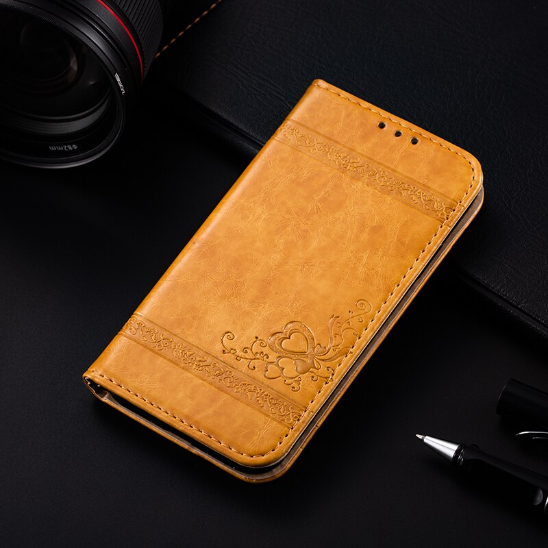 AMMYKI 5.5'For ASUS Zenfone 4 Selfie Lite ZB553KL Case PU leather Cover 5.5'For Asus ZenFone Live Plus X00LDA X00LDB case: Gold