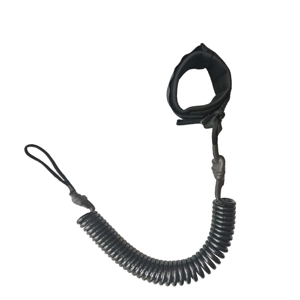 10 fuß lange, aufgerollte surfbrett-leash, stand-up-paddle-board-knöchel-leash, sup-board-fuß-bein-seil, surfbrett-raft-kajak-seil