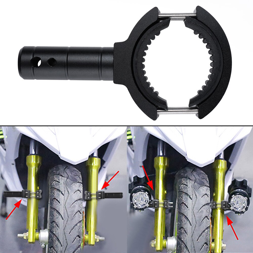 Soporte de barra de extensión para motocicleta, accesorio de 36mm y 60mm para lámpara fija externa todoterreno, horquilla de extensión de iluminación, mango