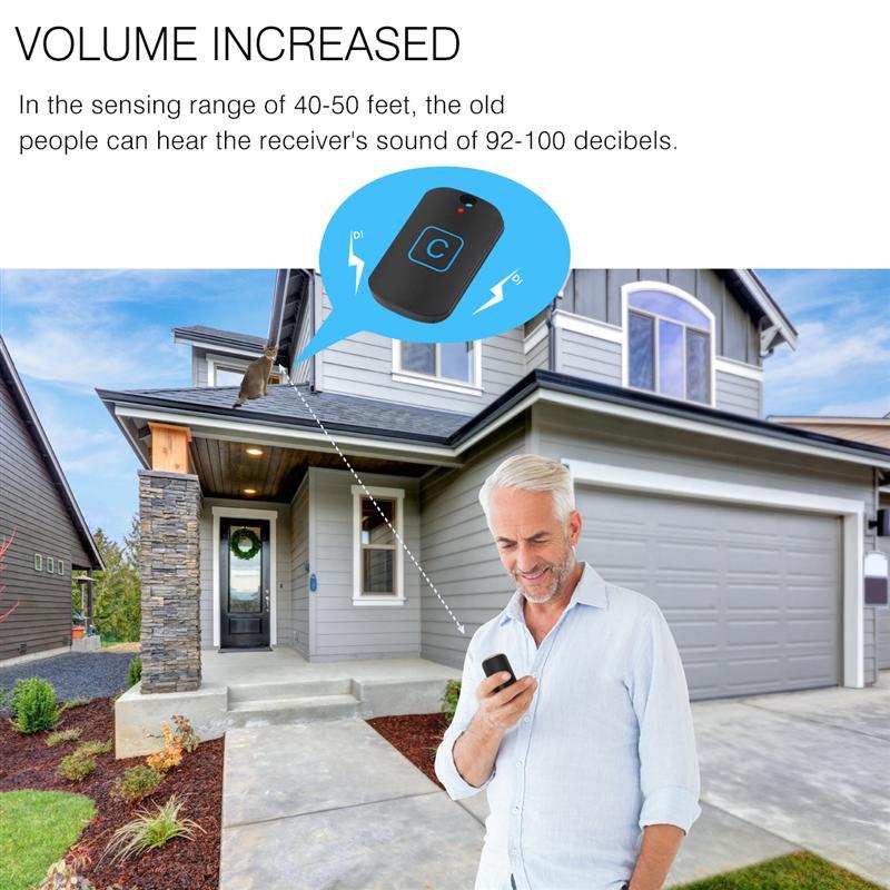 Anti-Lost Wireless Key Finder Locator Remote Control Alarm Keychain Locator Cell Phone Wallet Transmitter With 8 Receivers