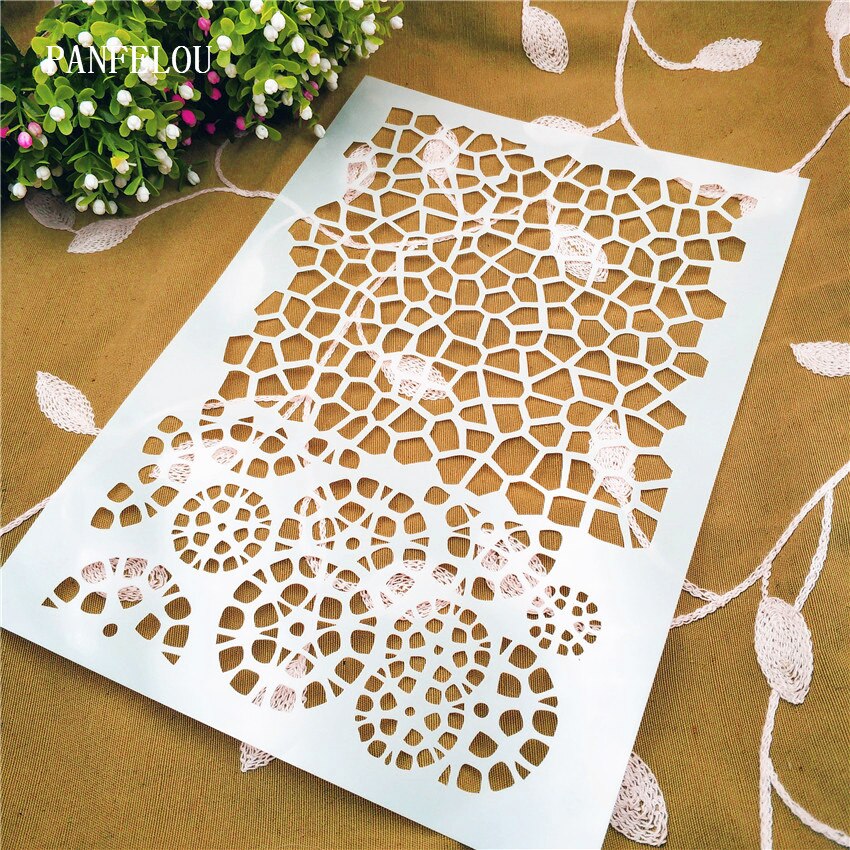 Animal Skin Plakboek Stencils Spray Plastic Mold Shield Diy Cake Hollow Versiering Afdrukken Kant Heerser Valentijn