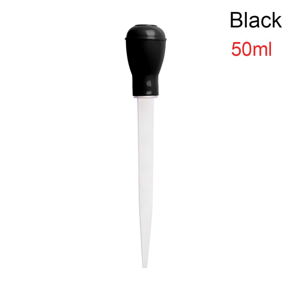 30/50Ml Pipet Druppelaar Aquarium Sifon Pomp Water Changer Aquarium Cleaning Afval Remover Water Wisselaar Draagbare Bbq levert: black / 50ML