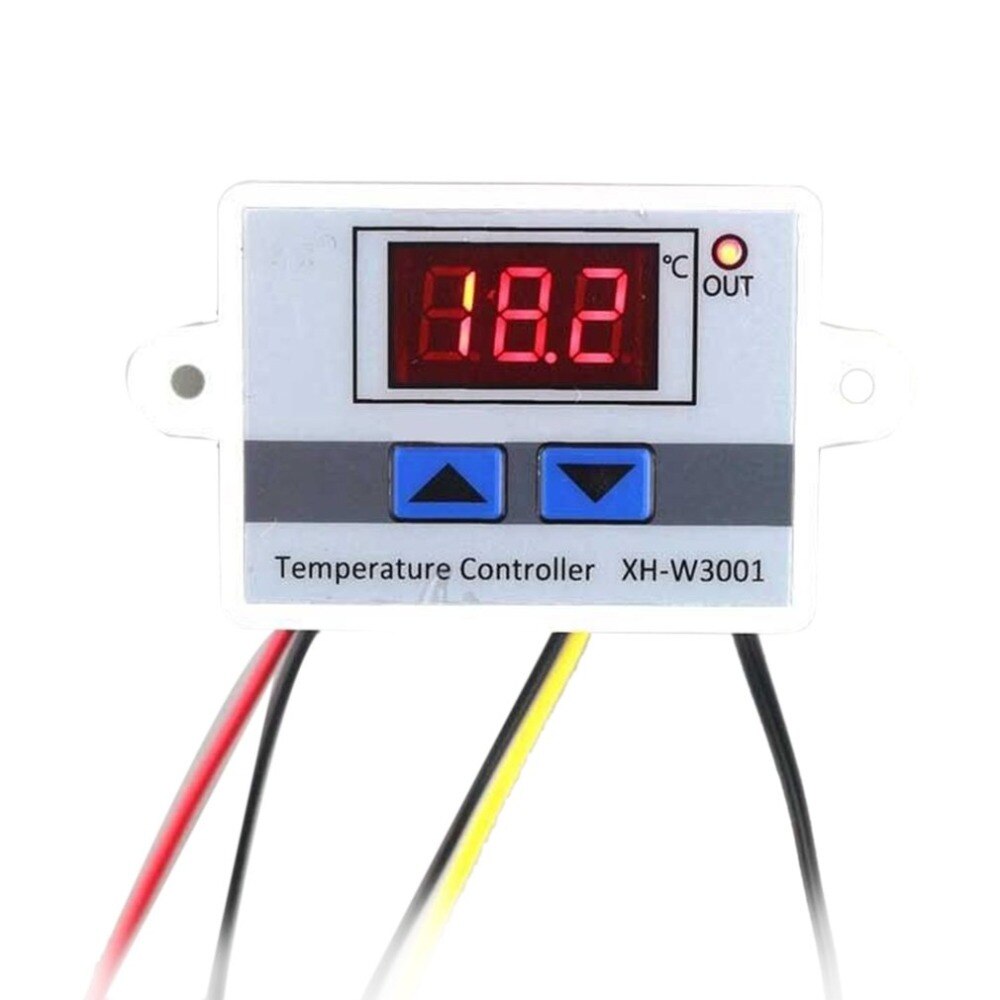 220V Digital LED Temperature Controller Thermostat Switch Waterproof Probe Wire Connect High Sensitivity Temperature Sensor