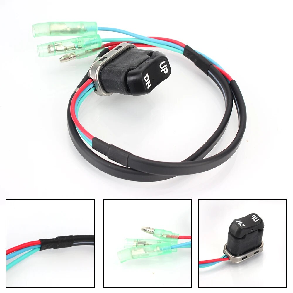 Automatic push button switch trim tilt switch mounting kit for r 4-- stroke engine marine ship accessories outboard remote control