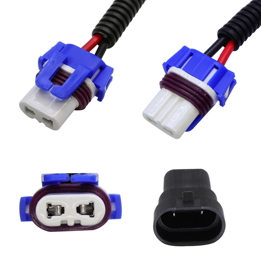 YUNPICAR-arnés de cableado 9005 HB3 a 9006 HB4, Conector de cable para faros delanteros o luces antiniebla, 2 uds.