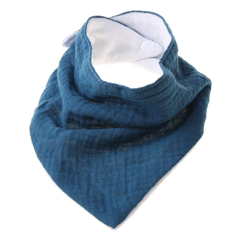 Bavoirs en coton pour -né, serviette d&#39;alimentation, Double couche, Triangle, écharpe, Bandana, garçons et filles