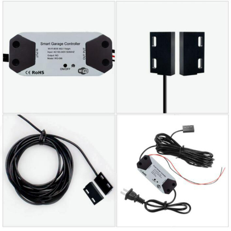 Tuya Wifi Smart Life Garage Door Sensor Opener Controller WiFi Switch Tuya Smart Life Google Home DIY Smart Home No Need Hub