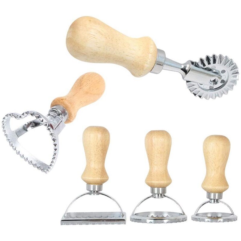 Ravioli producent nóż zestaw stempli prowadzący krajalnica robić ciasta i stemple z drewnianą rączką robić Ravioli, makaronu, pierogów
