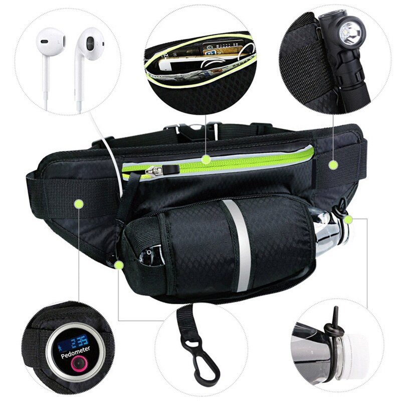 Riñonera deportiva para bicicleta, bolsa para botella de agua para ciclismo al aire libre, para correr