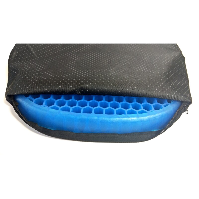 Almohadilla refrigerante con gel para asiento, cojín Flexible antideslizante, cómodo y negro para masaje, silla de oficina, cuidado de la salud, alivio del dolor