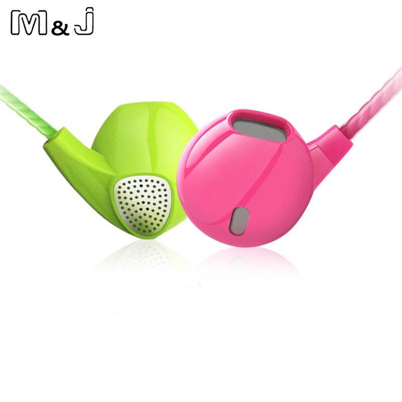 M & J écouteur pour iPhone 6 6S 5 téléphone casque avec Microphone 3.5mm Jack basse casque pour Iphone Apple Sumsang Sport casque