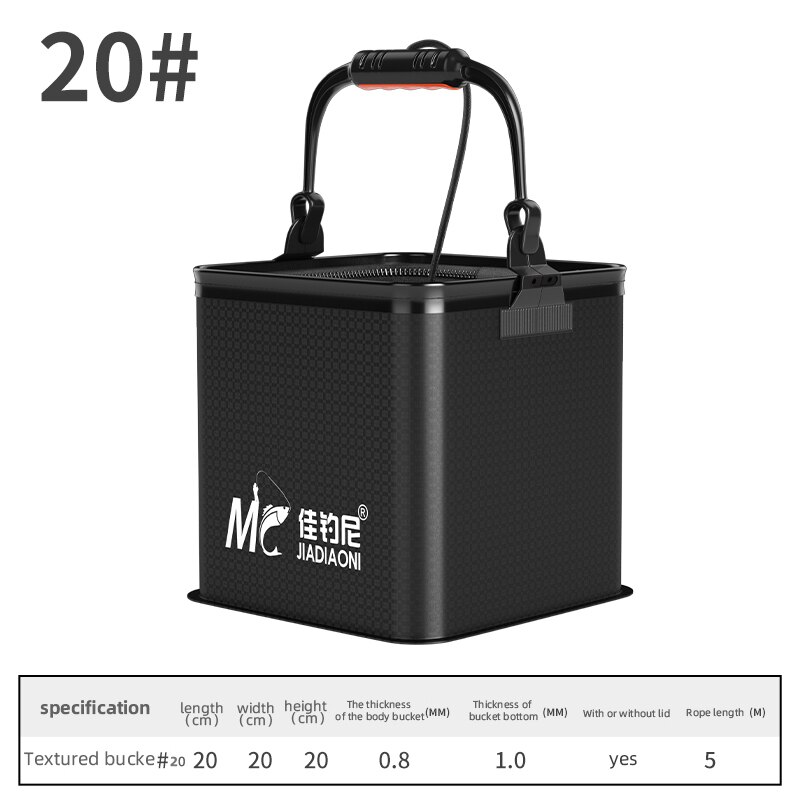 Jiadiaoni Eva Outdoor Vouwen Vissen Emmer Levende Vis Box Visaas Emmers Visgerei Gereedschappen: 20L