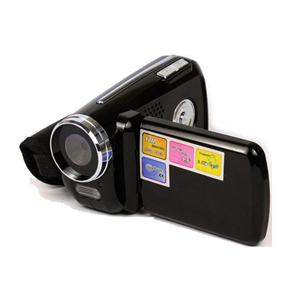 Mini  dv 1.8 tommer digitalt videokamera 4 x digital zoom 12 megapixel tft lcd videokamera med håndgreb: Default Title