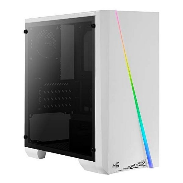 Mini-Turm Rechner Mikro ATX / ITX Aerocool CYLONMINIW RGB LED Weiß