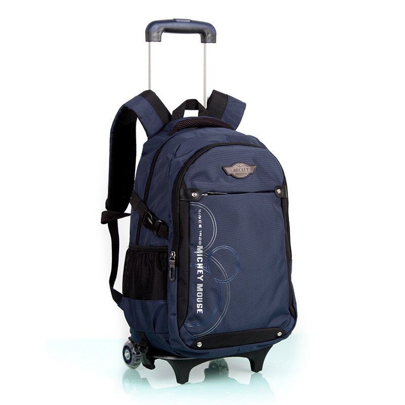 Children School Bags with 3 Wheels Removable Kids Child Trolley School Bag Boys Girls Rolling Backpack Wheeled Bookbag