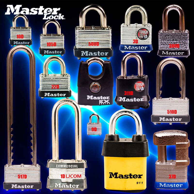 Master Lock Hangslot deurslot Raam Anti-diefstal Professionele Sloten picks Waterdichte U type Magazijn Rvs lockerslot