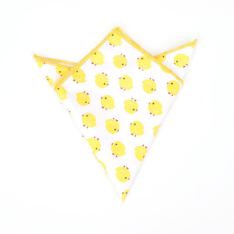 Merk heren katoenen zakdoek dierenprint pochet voor mannen bruiloft borst handdoek pakken zakdoeken 25*25cm