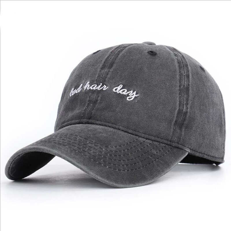 Baseballpet borduurwerk katoen gewassen verstelbare snapback pet bad hair day dames heren hiphop vader hoeden panama