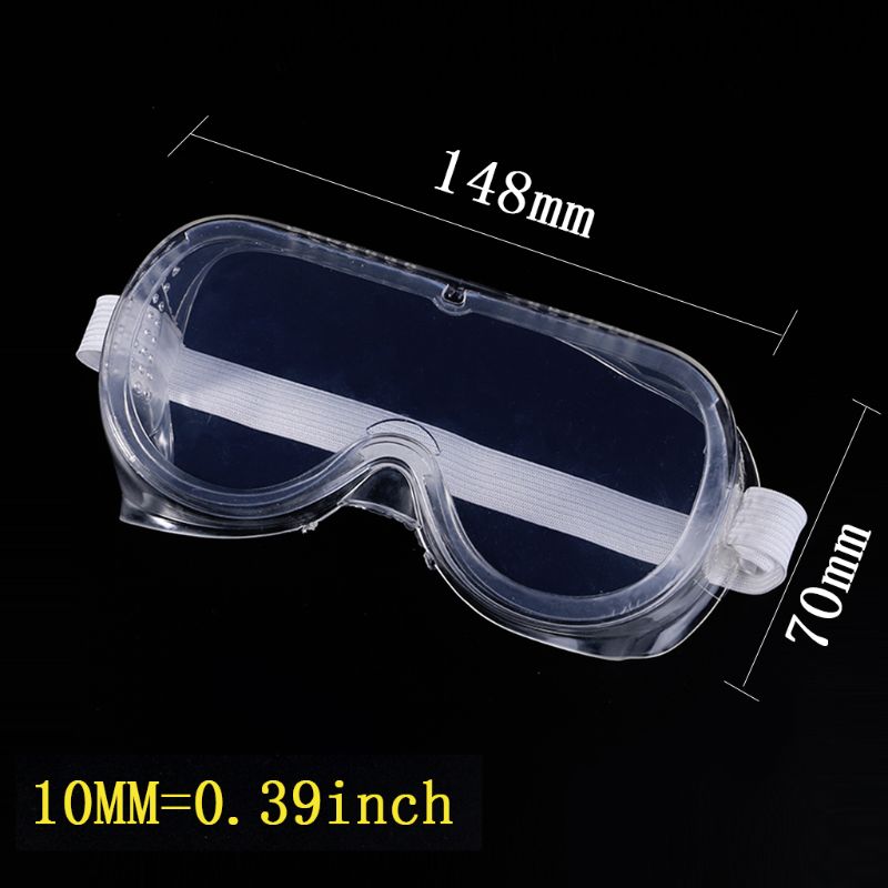 Lunettes de sécurité aérées, Protection des yeux, Anti-brouillard, Anti-poussière, transparent pour le travail en laboratoire industriel