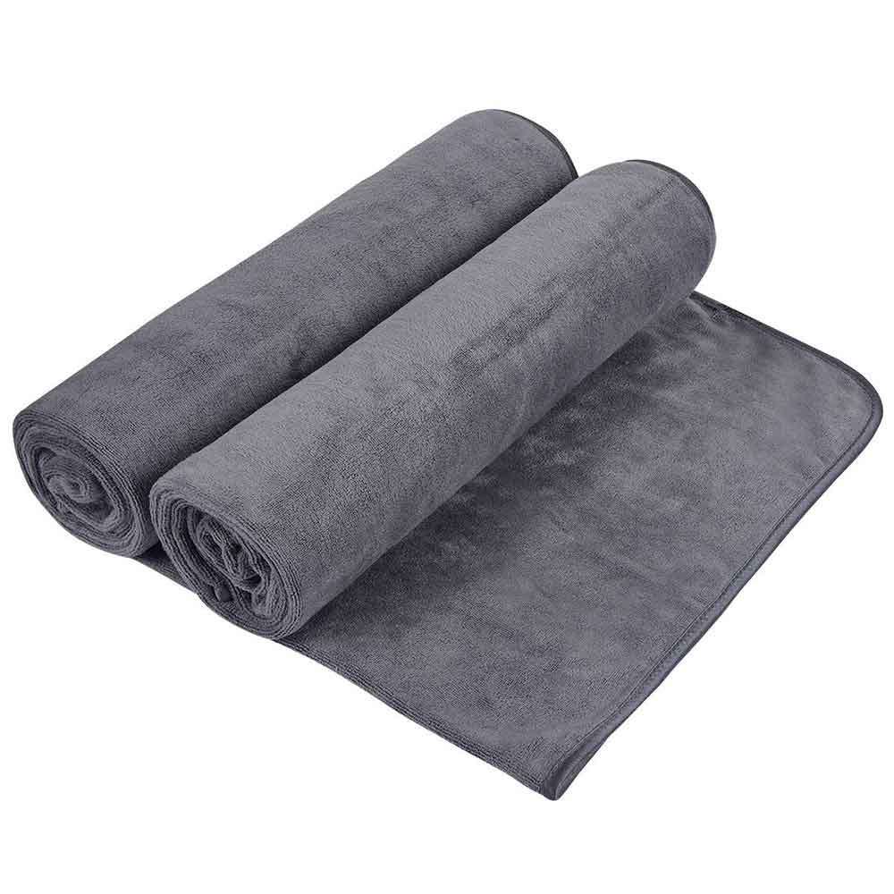 Sunland microfiber badehåndklæder boby hånd badehåndklæde ekstra stort til sport rejser strand camping fitness yoga 31in x 59in 2 stk.