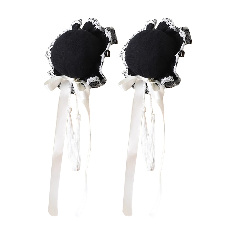 1 paire cheveux chinois en forme chignon, épingle à cheveux pour filles adolescentes, tresses queue cheval,: Black