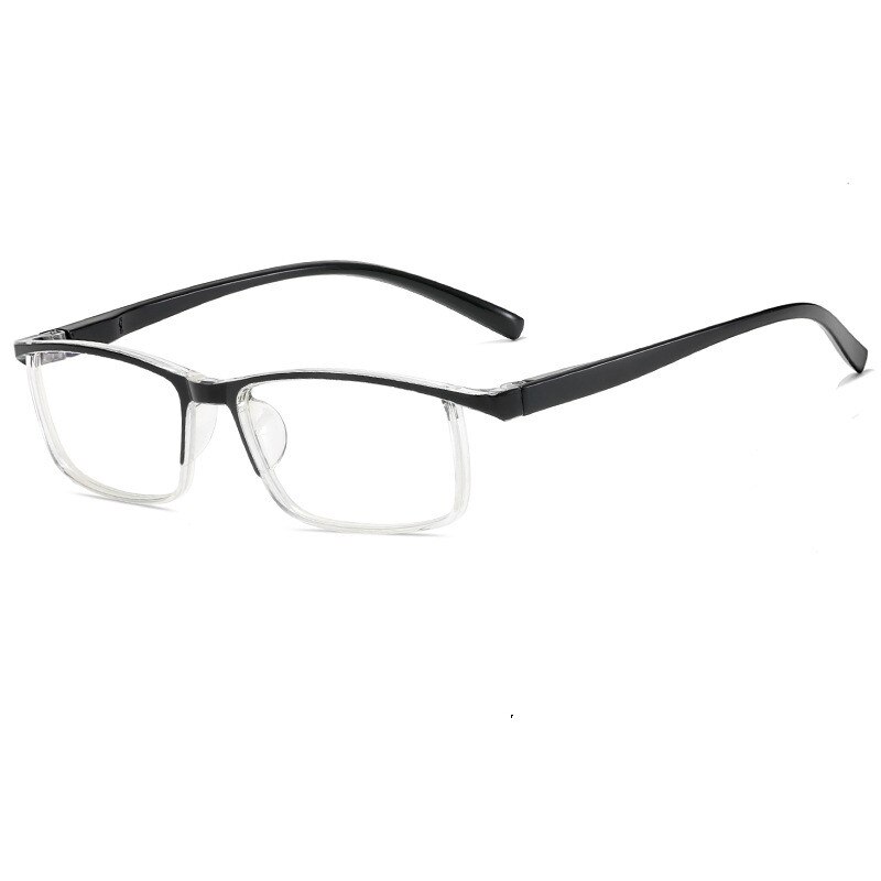 Gafas para miopía con montura pequeña para hombre y mujer, anteojos con dioptrías ópticas, a la , antiluz azul, 1,0-1,5-2,0-2,5-3,0: -150 / Negro