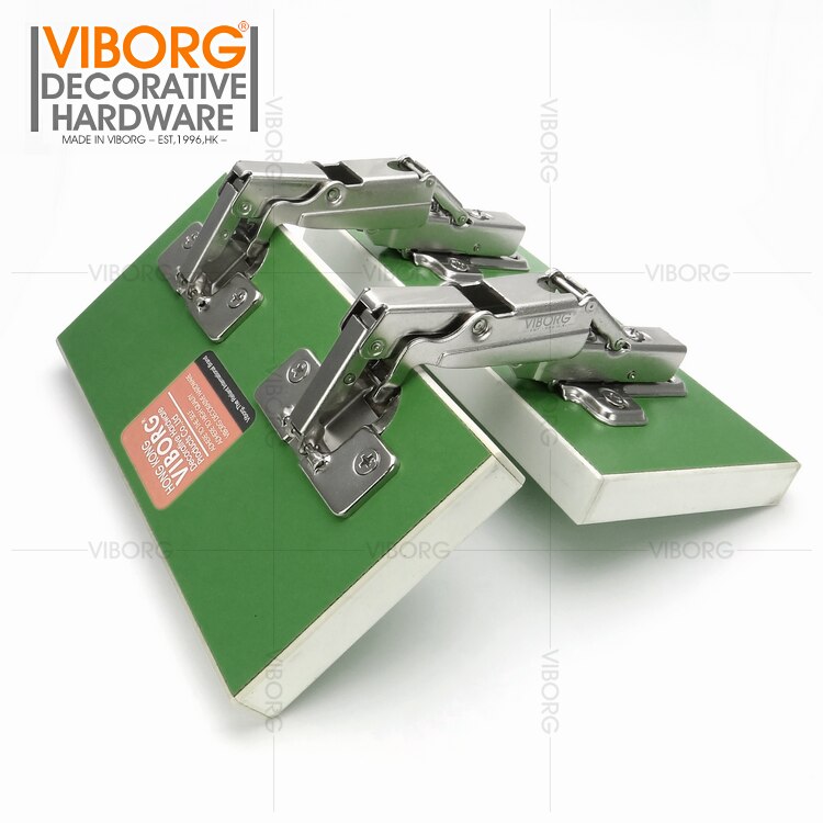 (2 stk.) viborg 165 grader hel overlæg halv overlæg indsat soft close køkkenskab skab garderobe dørhængsler hængsel