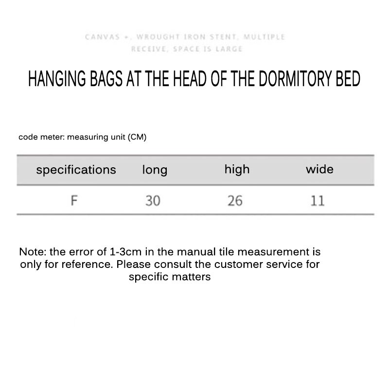 Organizador colgante para cama, bolsa de almacenamiento con varios bolsillos para dormitorio, litera, cama de Hospital, rieles, 1 ud.
