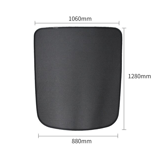 Car Retractable Windshield For Tesla Model 3 Car Window Cover Sunshade Curtain UV Protection Shield Curtain Auto Sun Shade: Rear2