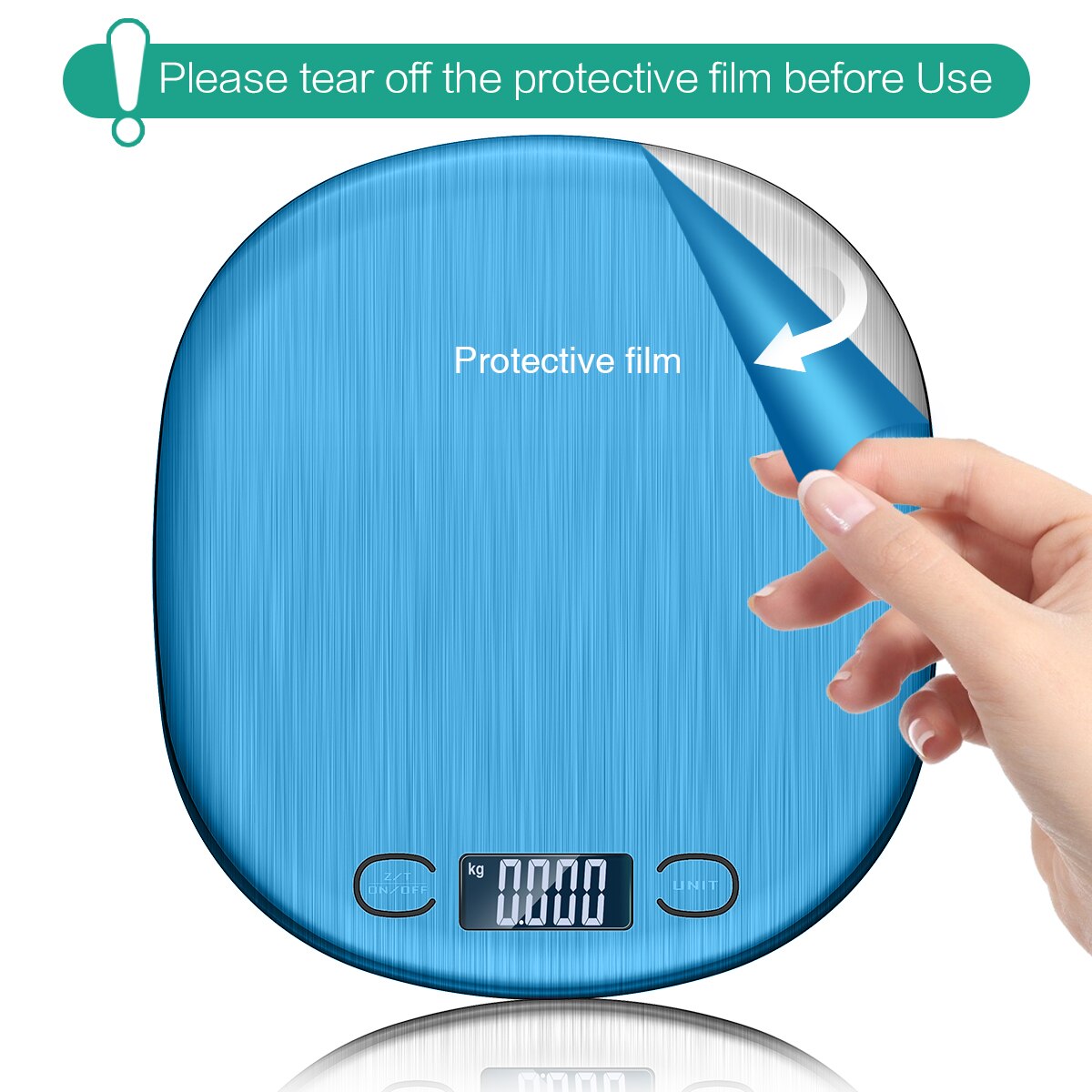 15kg Digital Kitchen Scale Household Electronic Food Scale Cooking Baking Scale Kitchen Measuring Tool Stainless Steel