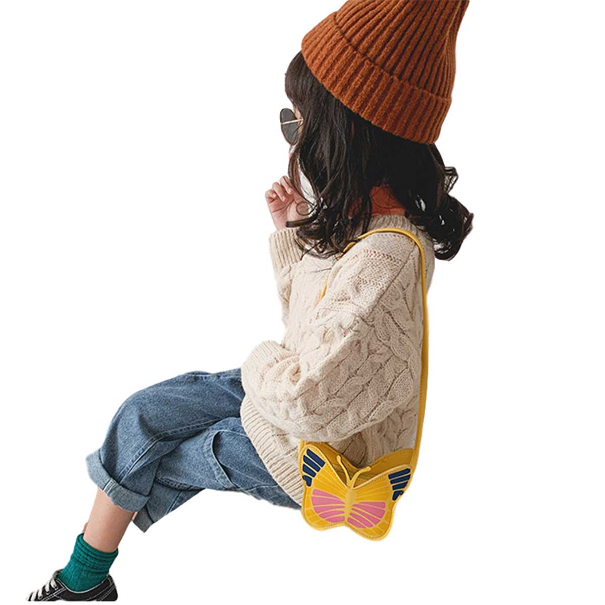 Nowy produkt motyl mały dziewczynka posłaniec torba Słodki motyl w kształcie mały posłaniec portfel moda torebka