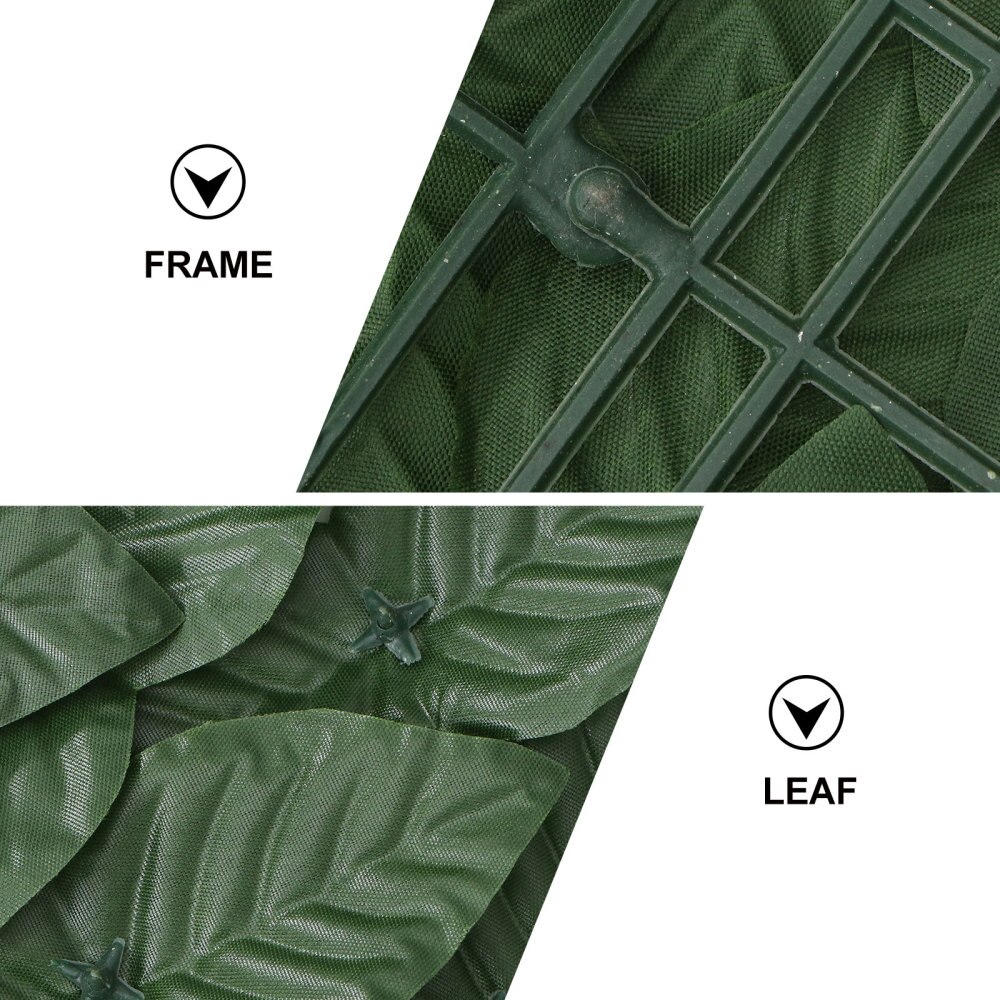 1Pc Leaf Fence Protective Decorative Simulation Artificial Leaf Fence Panel Privacy Leaf Fence Leaf Hedge for Balcony Garden