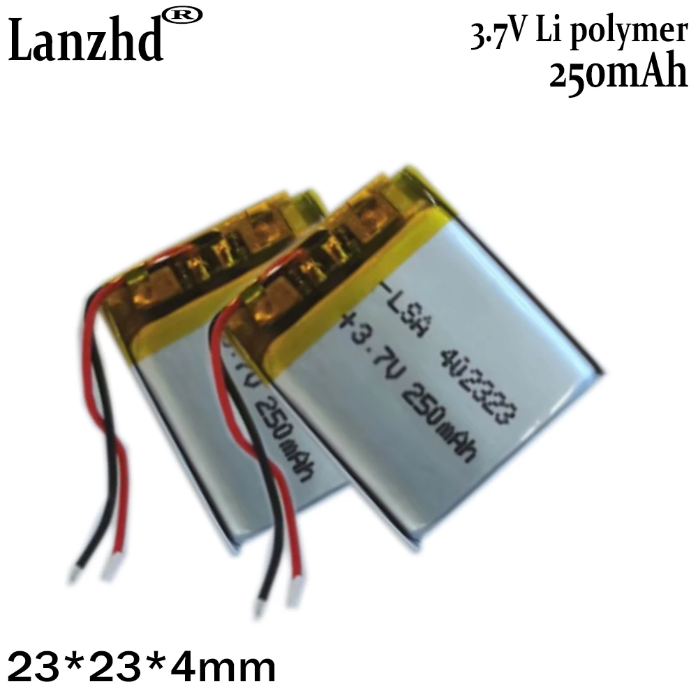 Bateria litowa 3,7 V 302030 402323 250mah MP3 MP4 GPS Bluetooth bateria komórkowa zabawki rejestrator nawigator bateria odtwarzacza wideo
