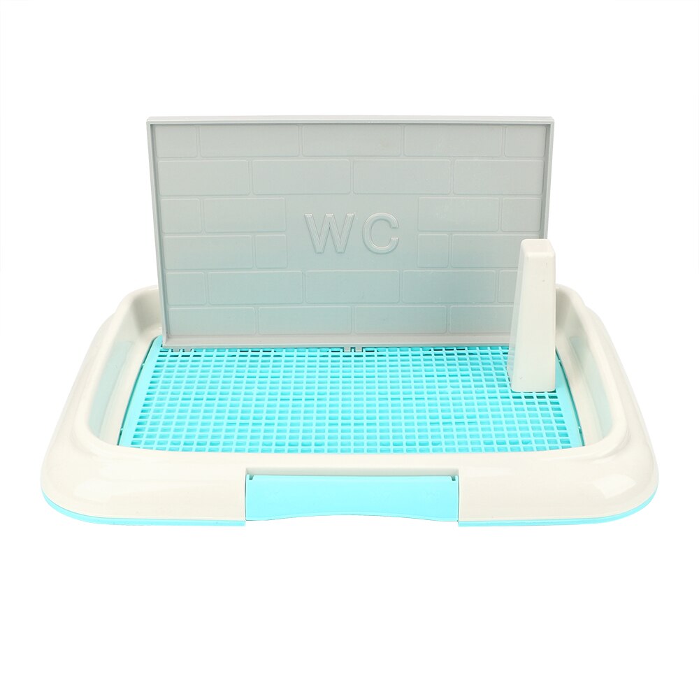 Bac à litière pour animaux de compagnie, toilettes pour chiens, pots, chiot, bac à litière, facile à nettoyer: Bleu